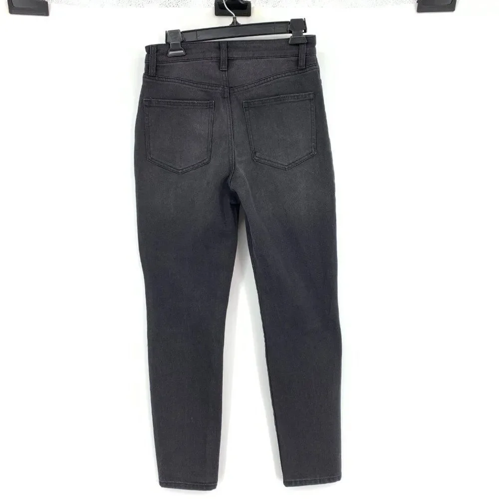 Womens NOBO No Boundries Black Super High Rise Jeans Sz 7 2068 Distress NWT - Picture 4 of 8